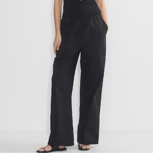 Aritzia Babaton Black System Poplin Pant
